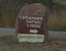 09a Tarangire Safari Lodge sign 7614