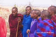 12h Masai men with chief left