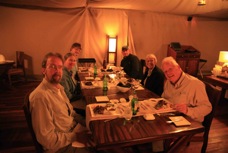 Supper Scott, Karen, Tom, Steven, Sally, DavidLake Naivasha 