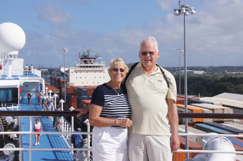Sally &#38; David at Panama Canal 0282